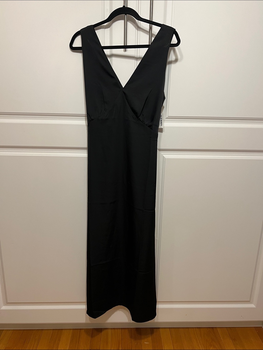 Old Navy Satin Slip Dress, Black, L